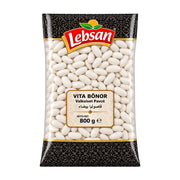 Lebsan vita bönor i genomskinlig påse, 800 g