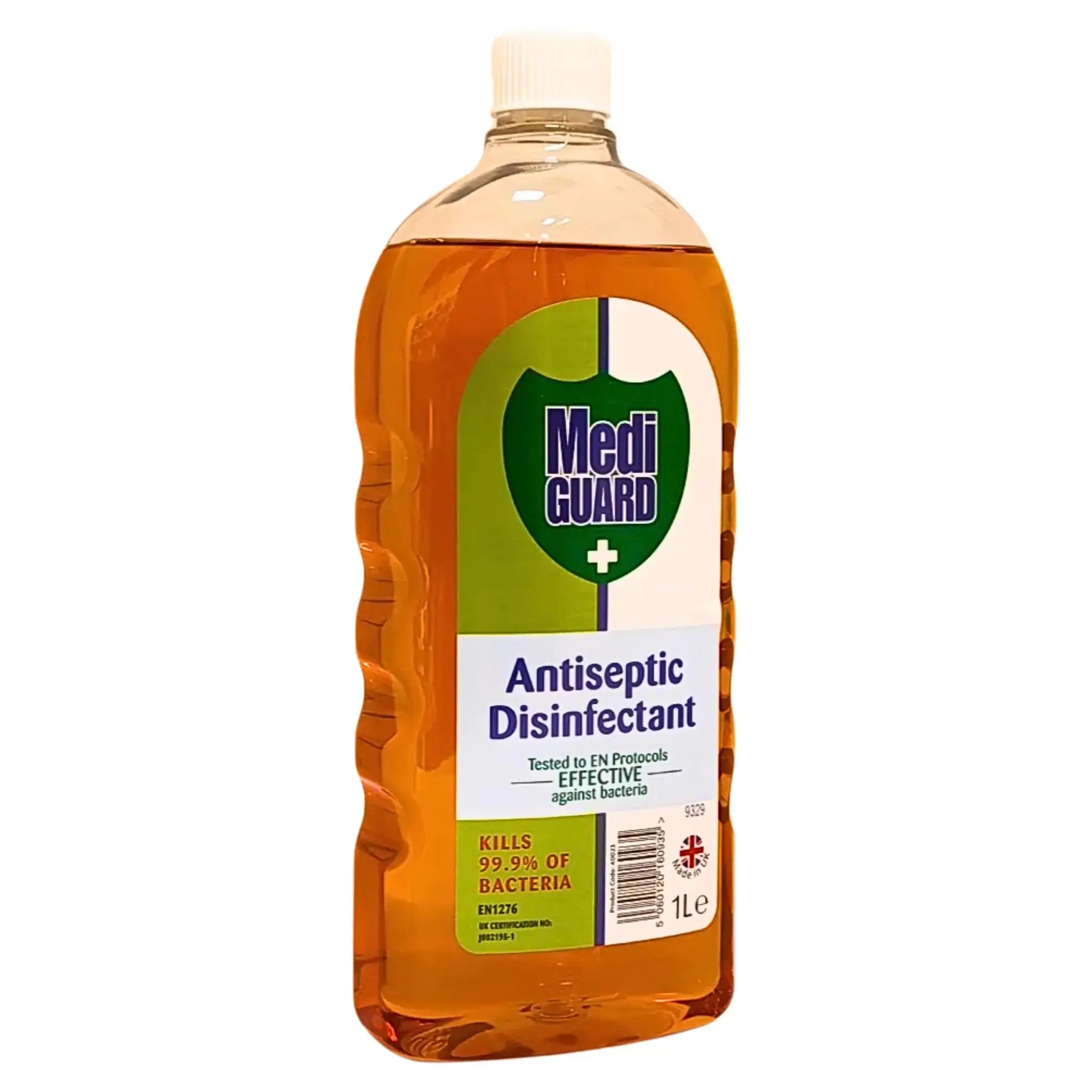 1-liters flaska antiseptisk desinfektionsvätska, orange, mot bakterier