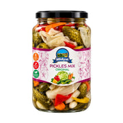 Midyat Pickles Mix Original 710g glasburk med blandade krispiga inlagda grönsaker