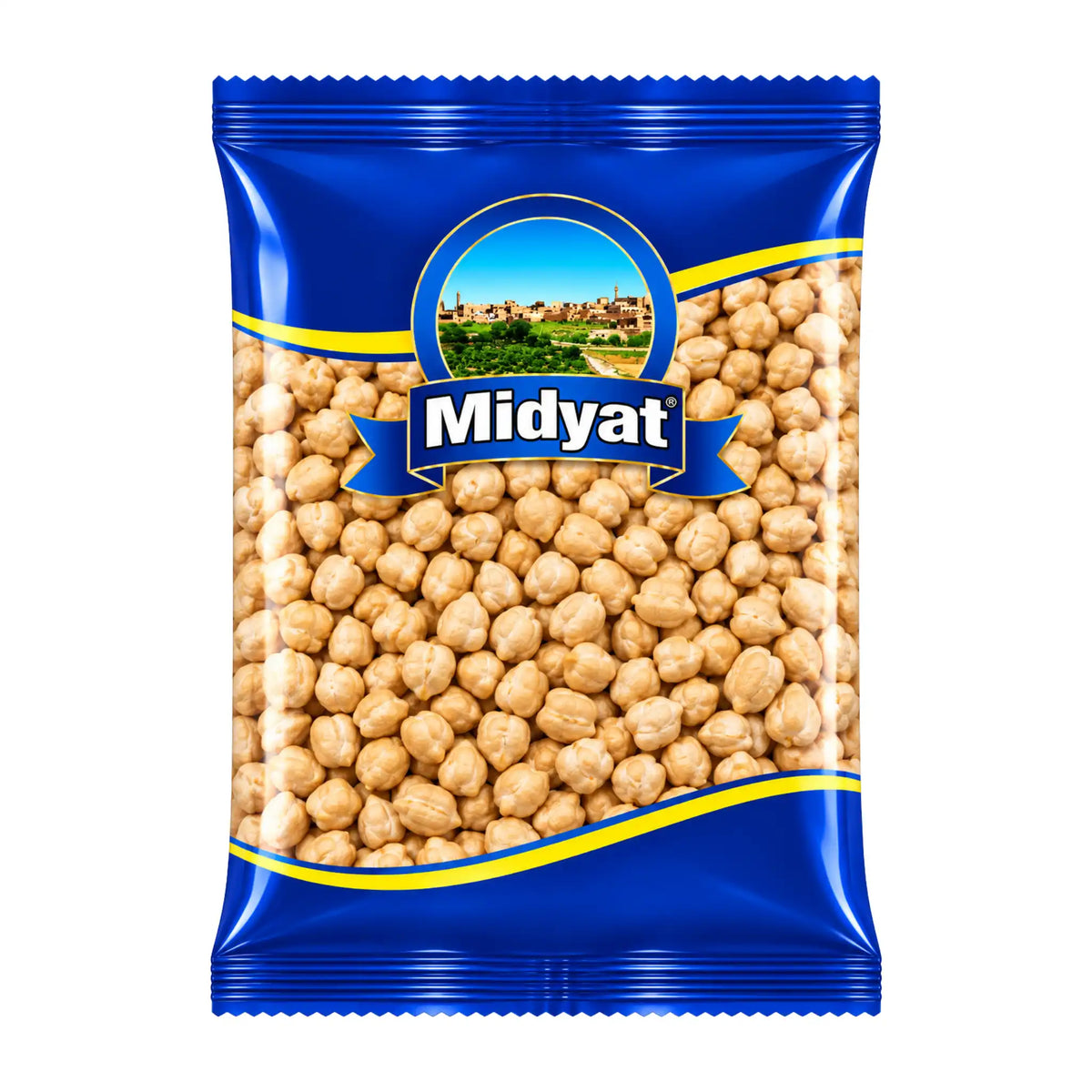 Midyat Torkade Kikärter 12mm 800g förpackning med extra stora torkade kikärter