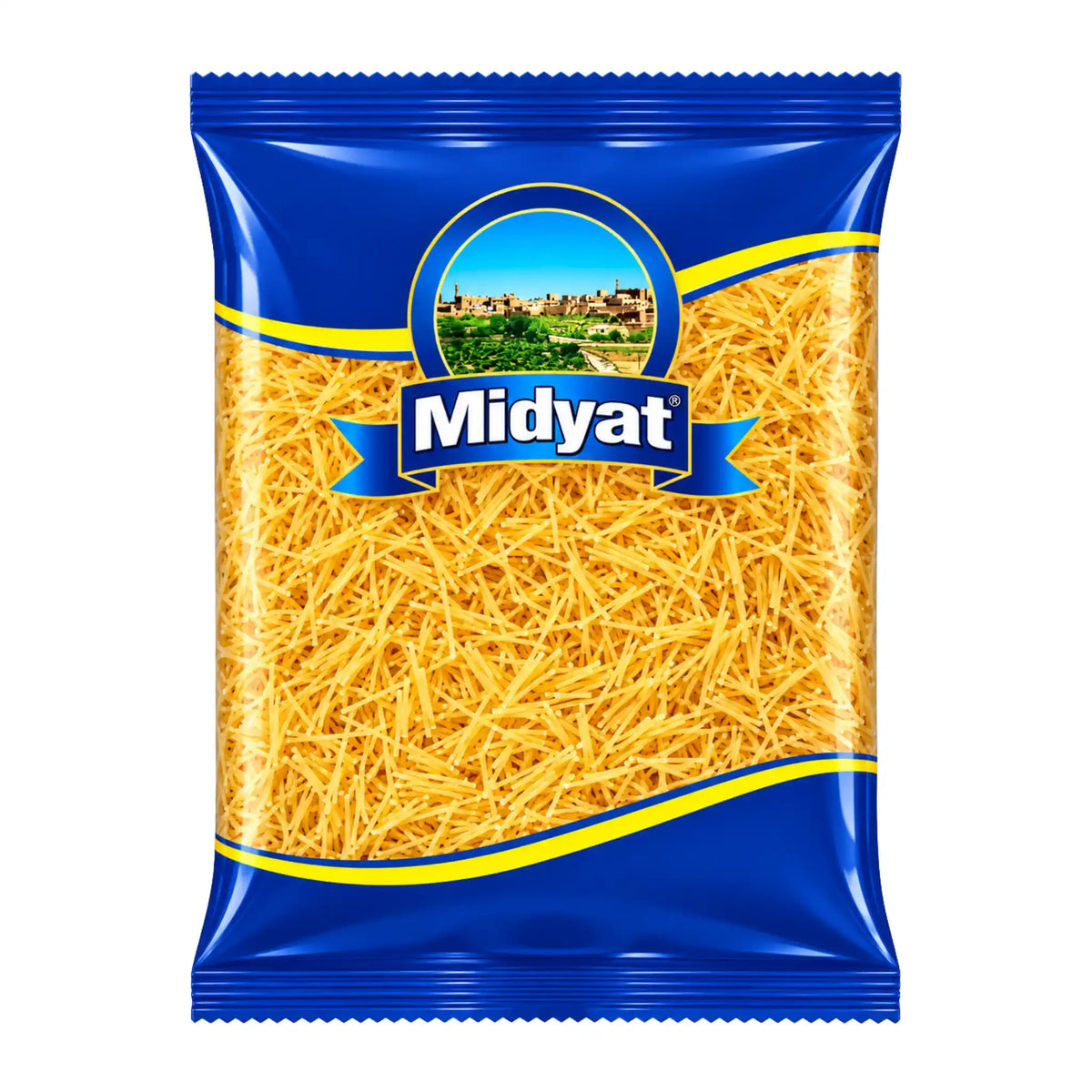 Midyat Vit Şehriye Orostade Nudlar 400g förpackning med fina ljusa vetenudlar