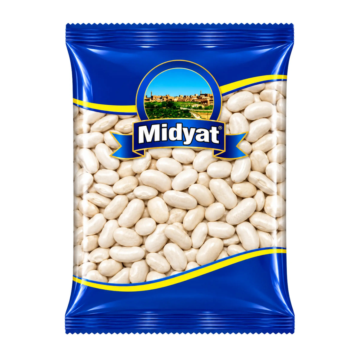 Midyat Vita Bönor 800g plåtburk med konserverade stora vita bönor