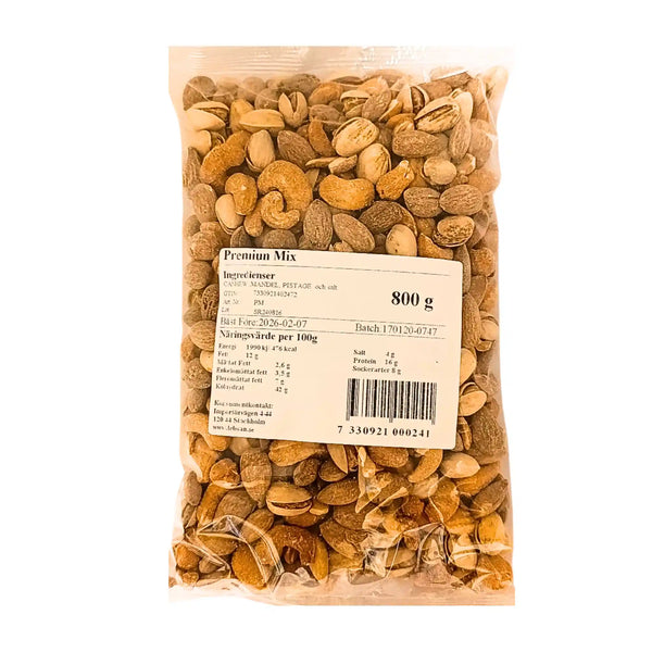 Mixnötter Premium 800g – Lyx i varje handfull!