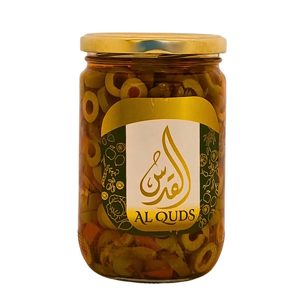 Olive Green Salad in oil Al Quds 600g