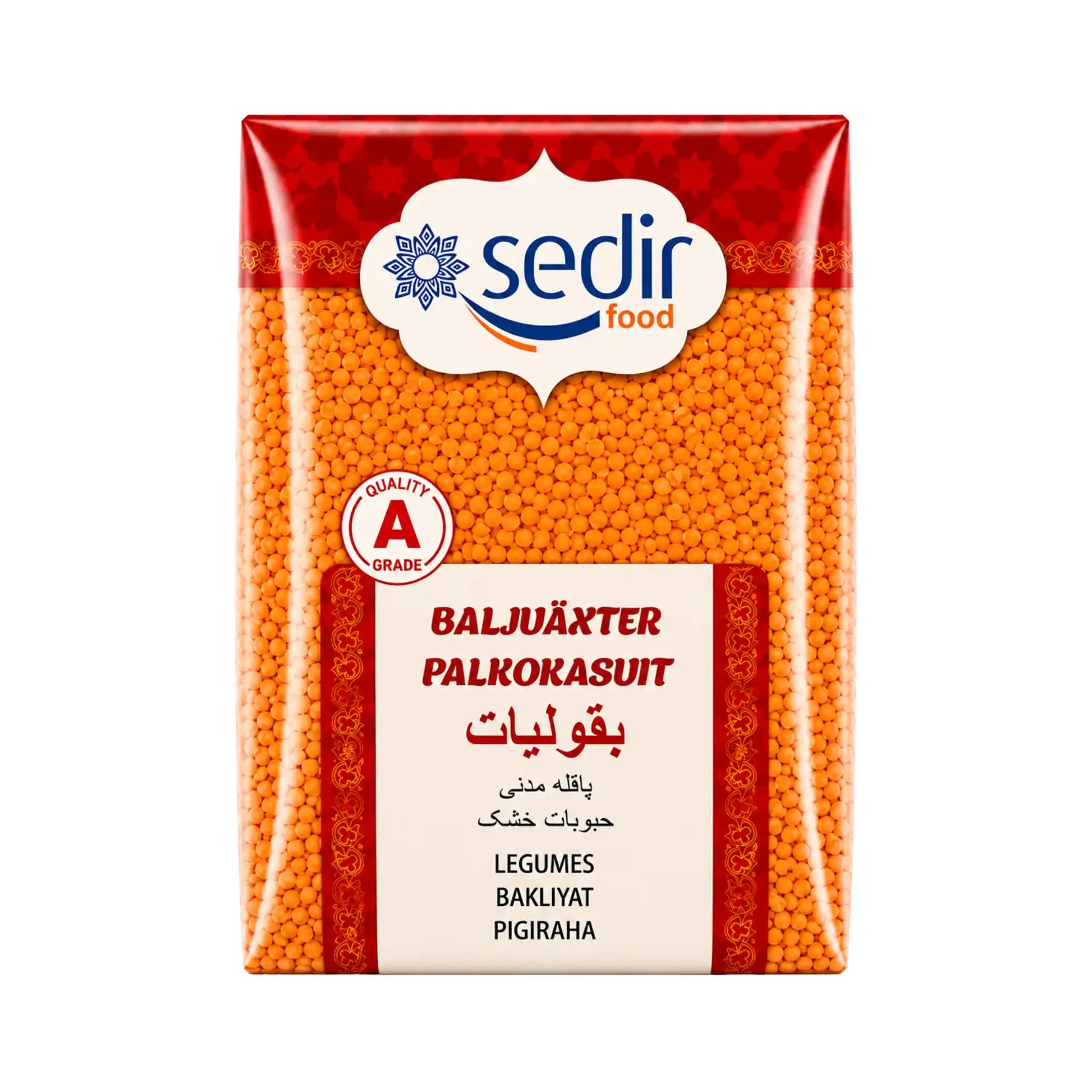 Påse med röda linser, seclif food, 800 g
