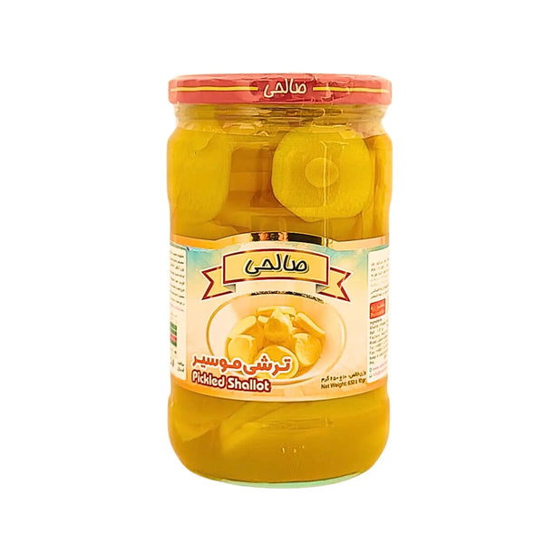 Glasburk med inlagda schalottenlökar, orientalisk picklad produkt, 650g