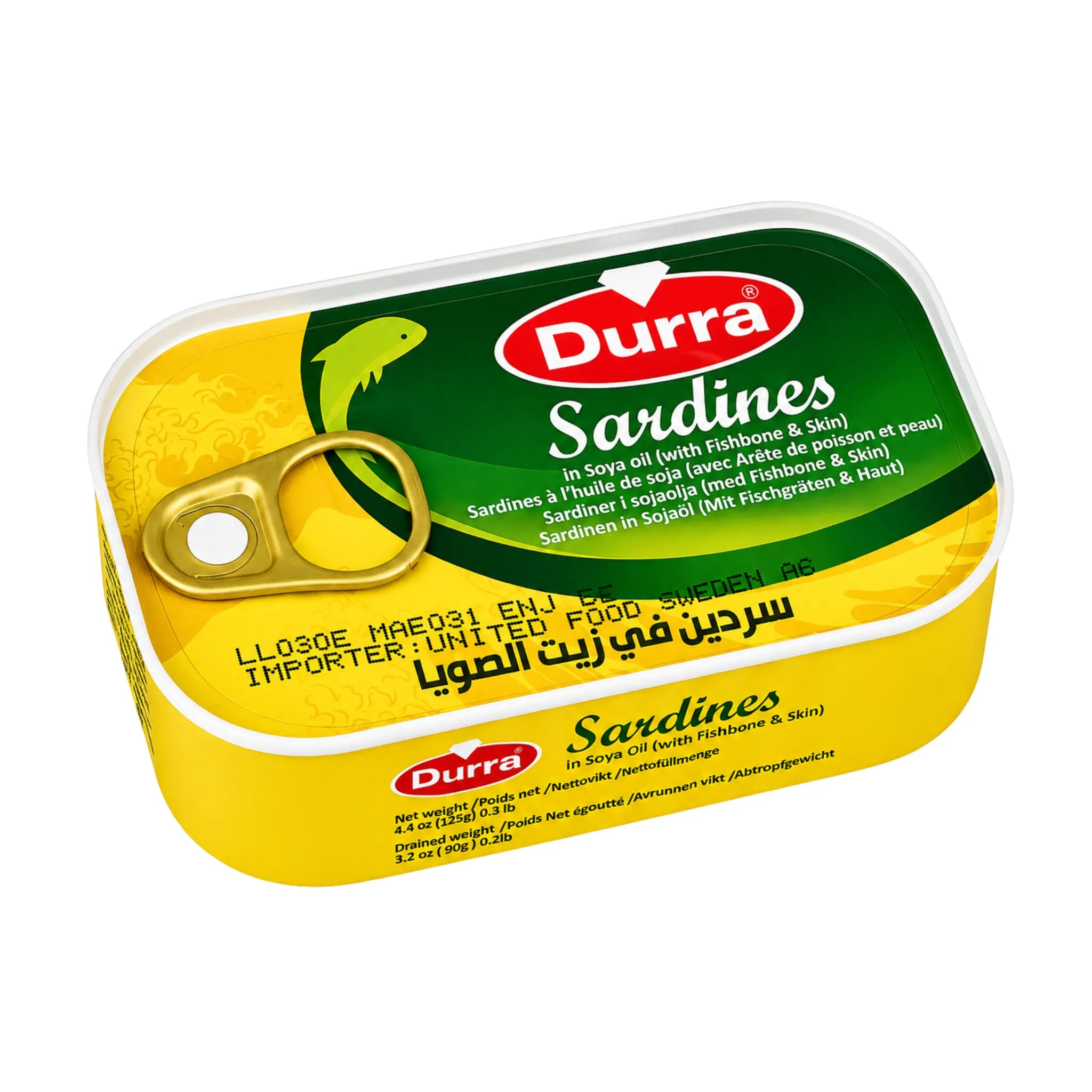 Durra Sardiner Mild 125g – Smakrikt och Näringsrikt från Marocko