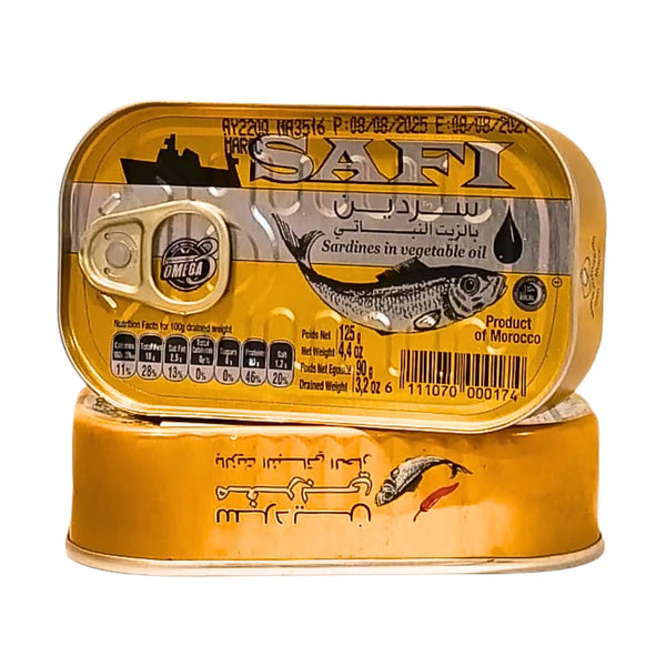 Sardin i olja Mild SAFI 125g – Mild smak och hög kvalitet