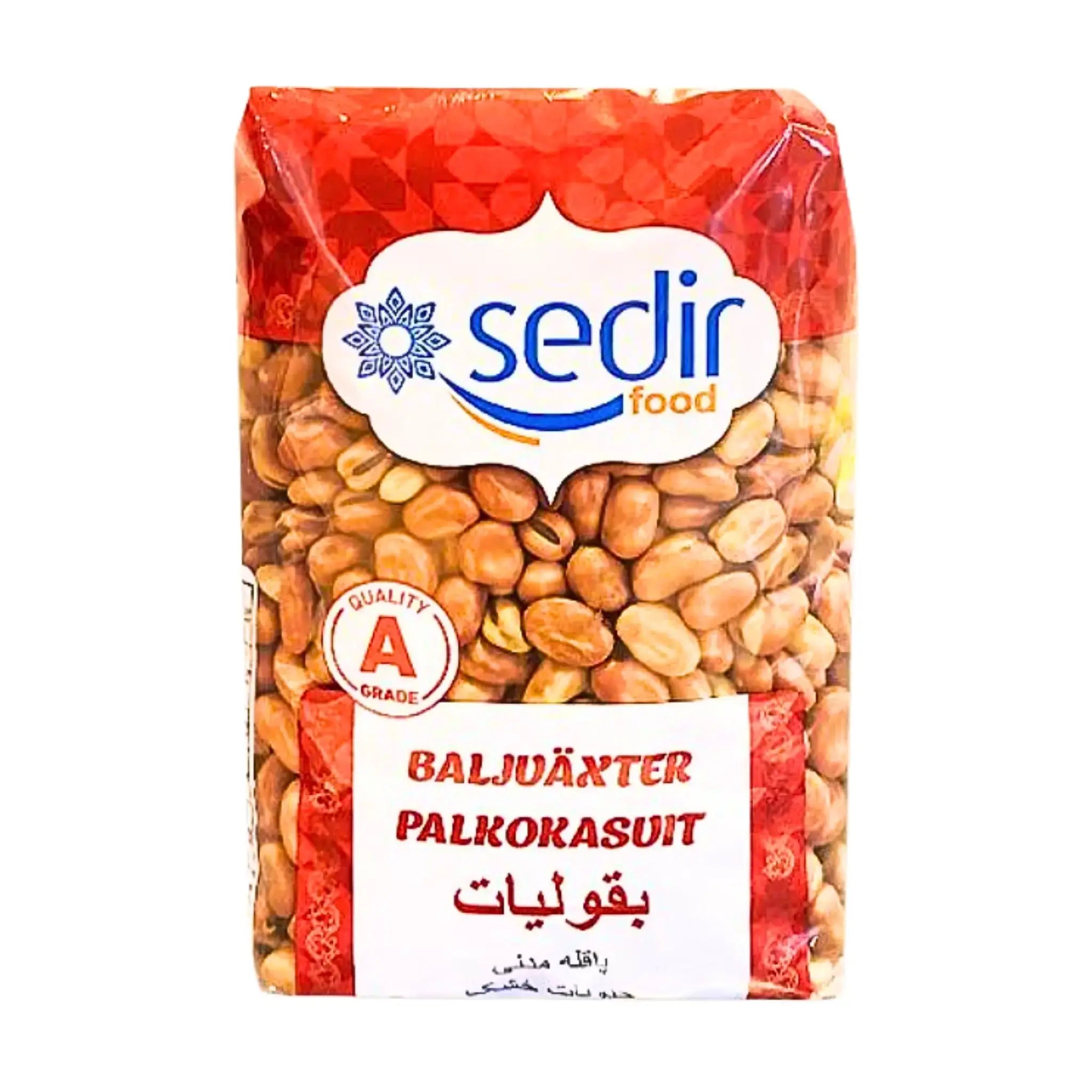 Förpackning torra bondbönor 800g, baljväxter, Sedir Food, orientaliska produkter.
