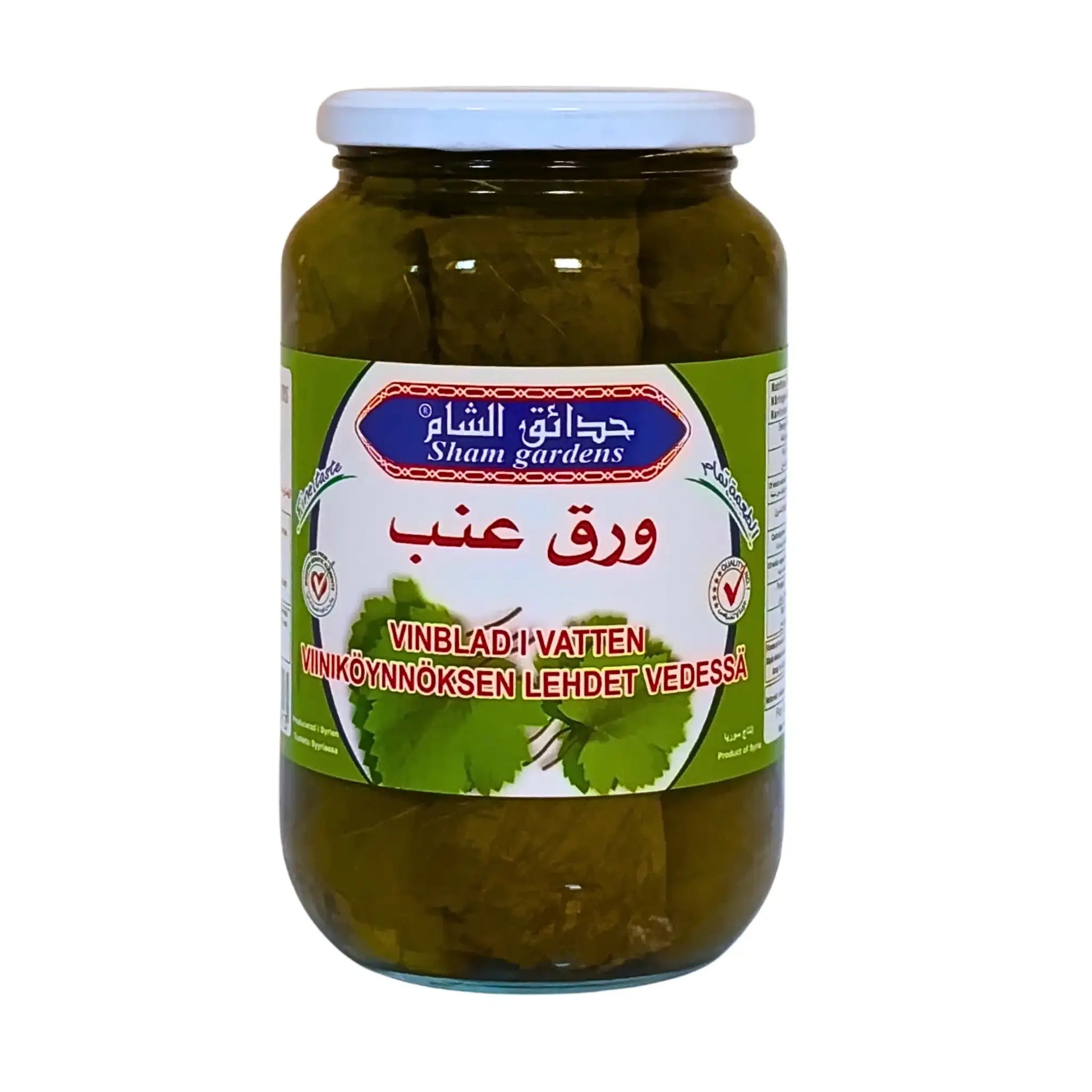 Burk med vinblad i vatten, orientaliska kolonialvaror, Sham gardens, 1 kg