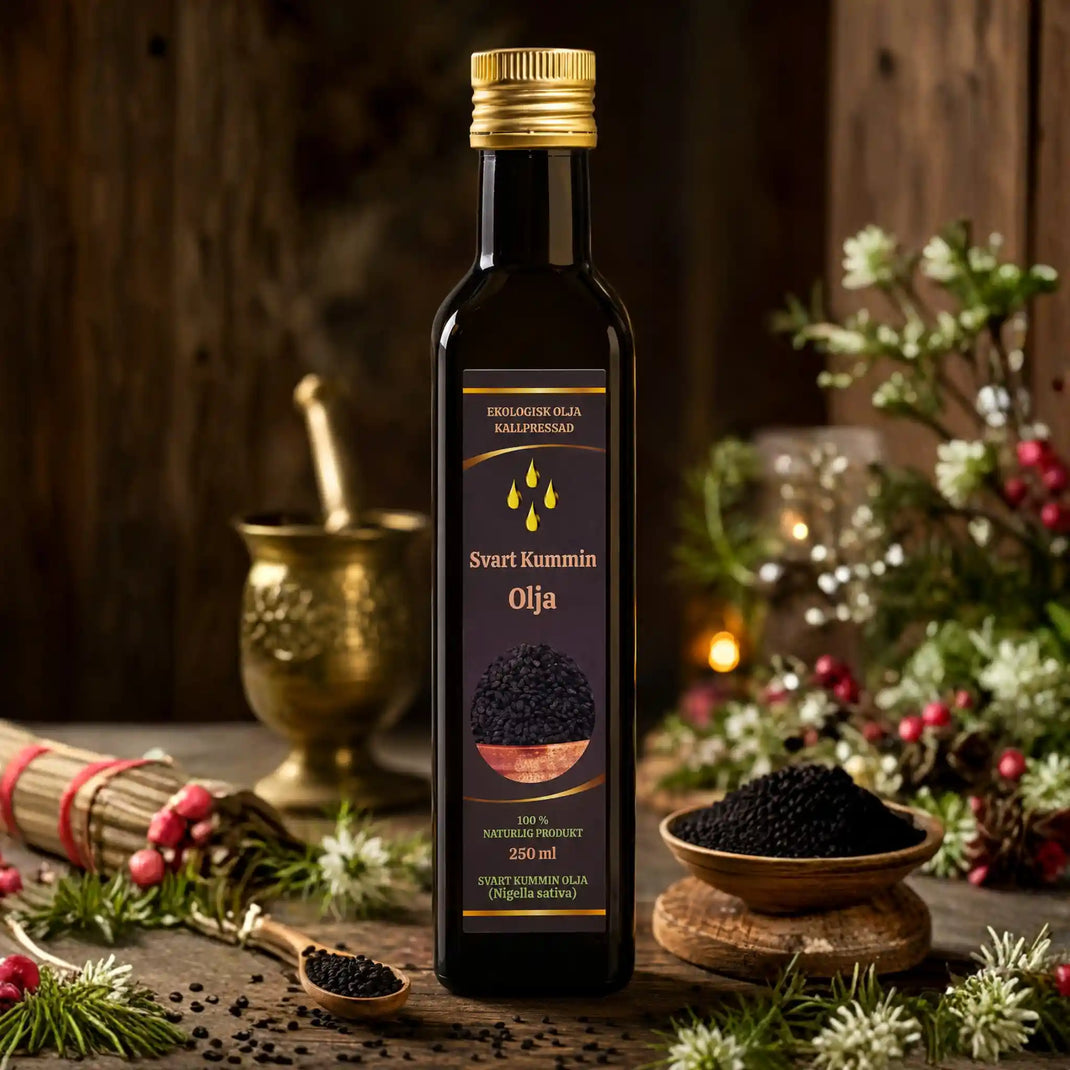 Shirdell Svartkumminolja 250ml – 100 % Ren & Kallpressad Hälsoolja