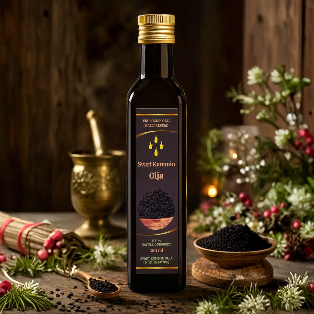 Shirdell Svartkumminolja 250ml – 100 % Ren & Kallpressad Hälsoolja