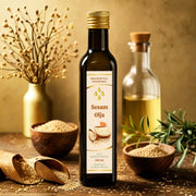 Flaska sesamolja, kallpressad, ekologisk, 250 ml