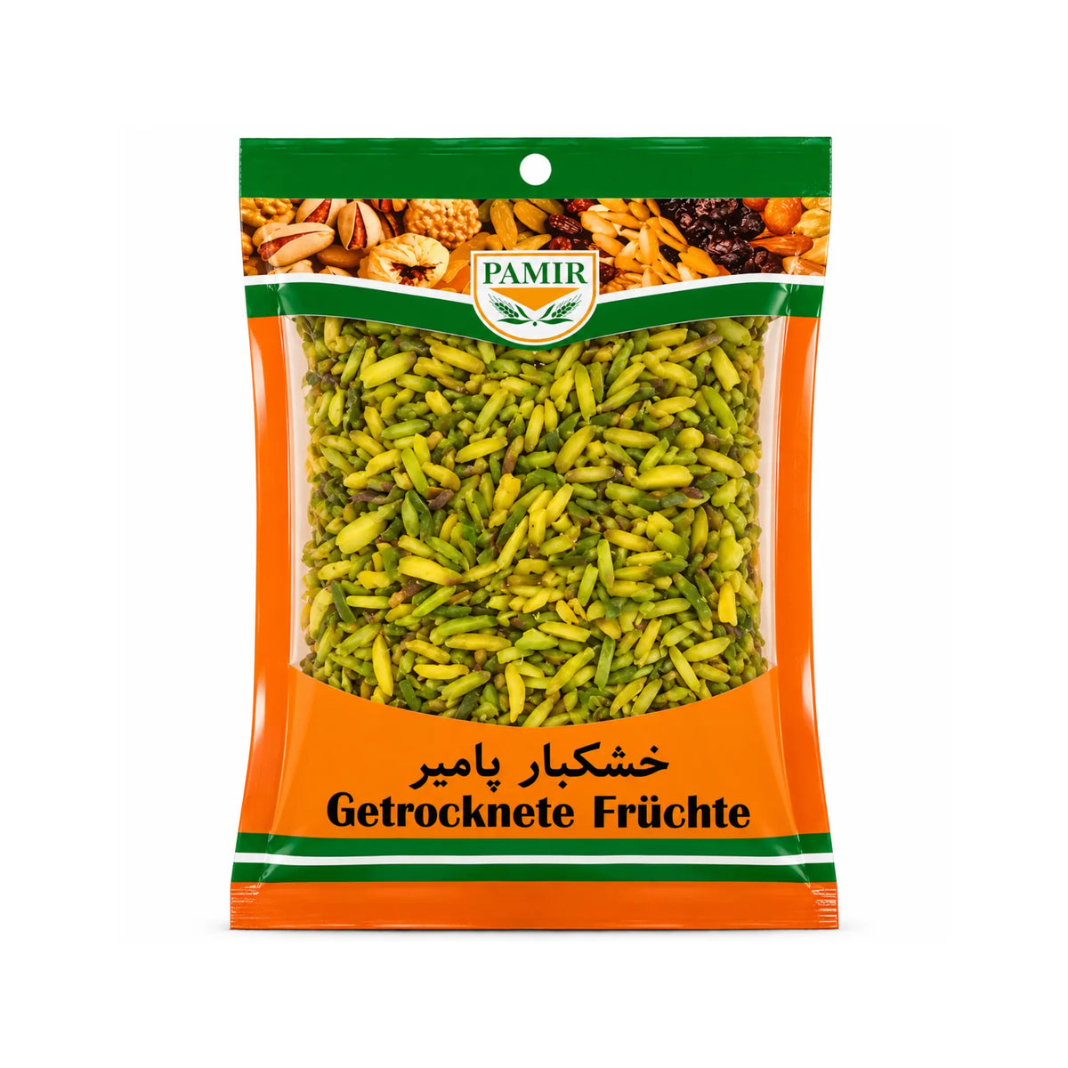 Påse med snittade gröna pistagekärnor (PAMIR)