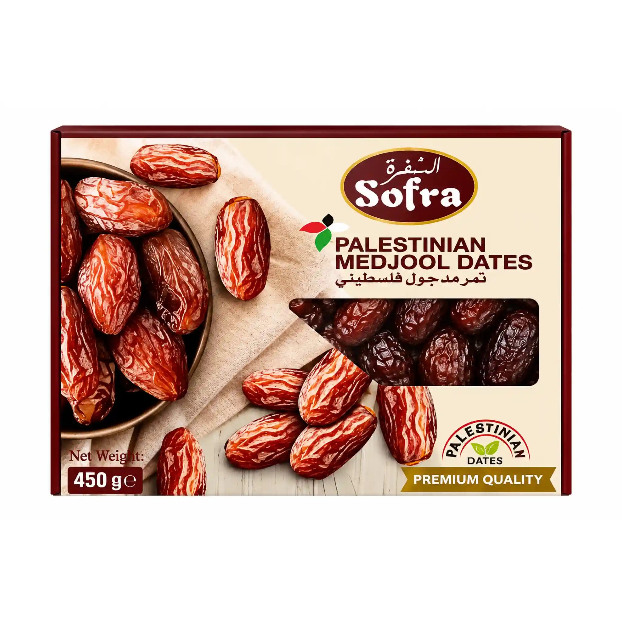 Dadelförpackning med Premium Sofra medjooldadlar, 450 g