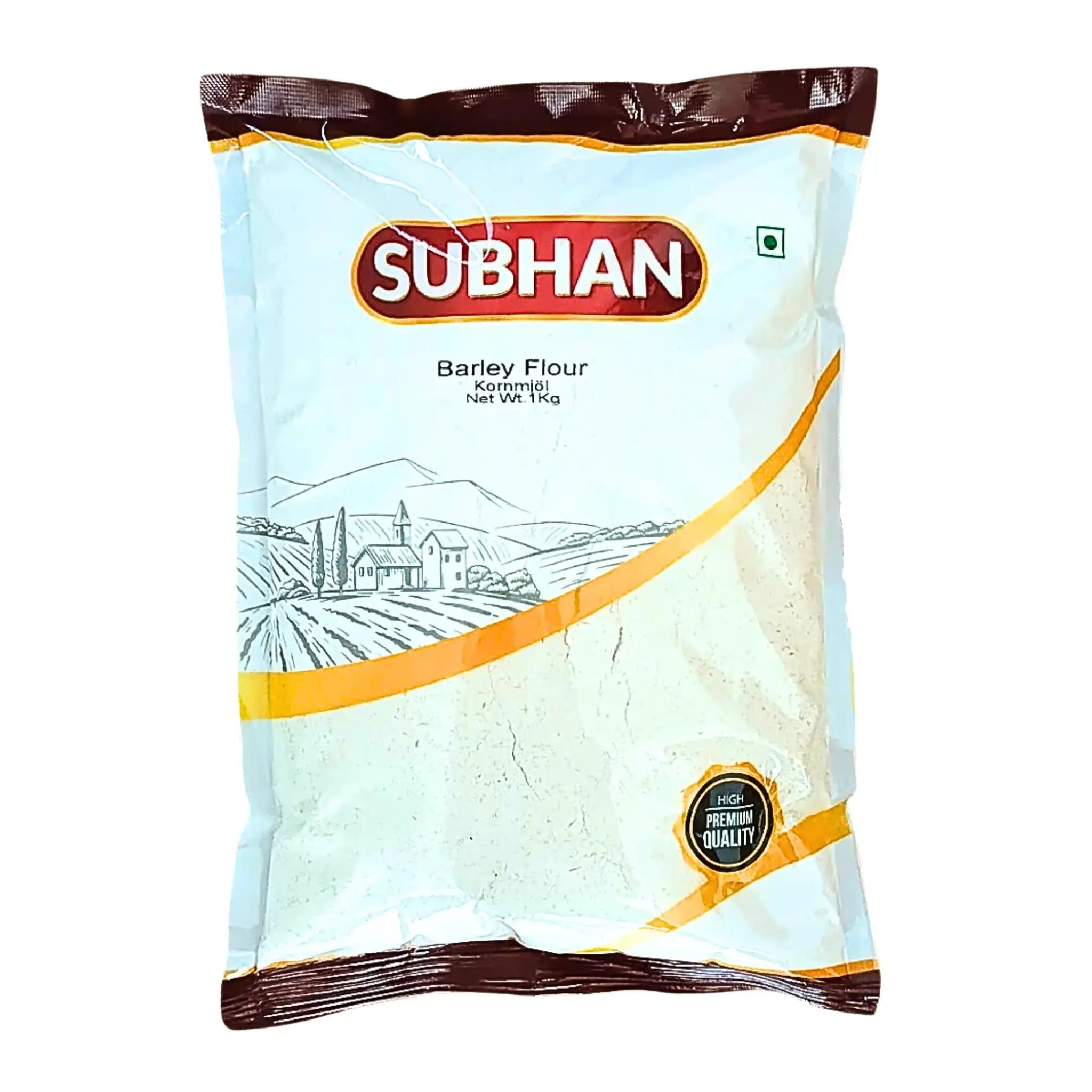 Subhan kornmjöl 1kg i förpackning, barley flour, orientaliska kolonialvaror