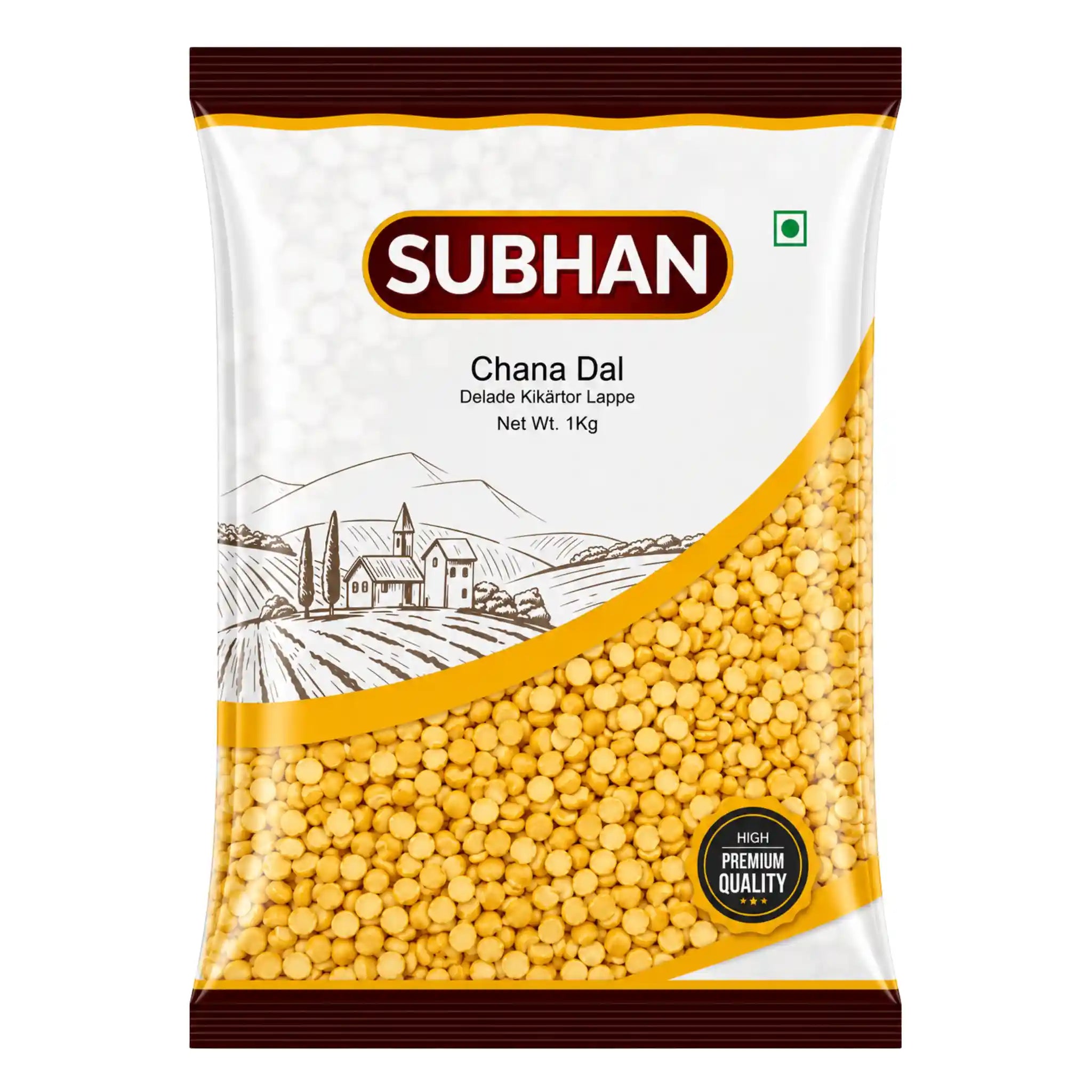 Subhan Channa Dal är premiumkvalitet splittrade kikärtor, perfekt för att tillaga traditionella indiska rätter. 