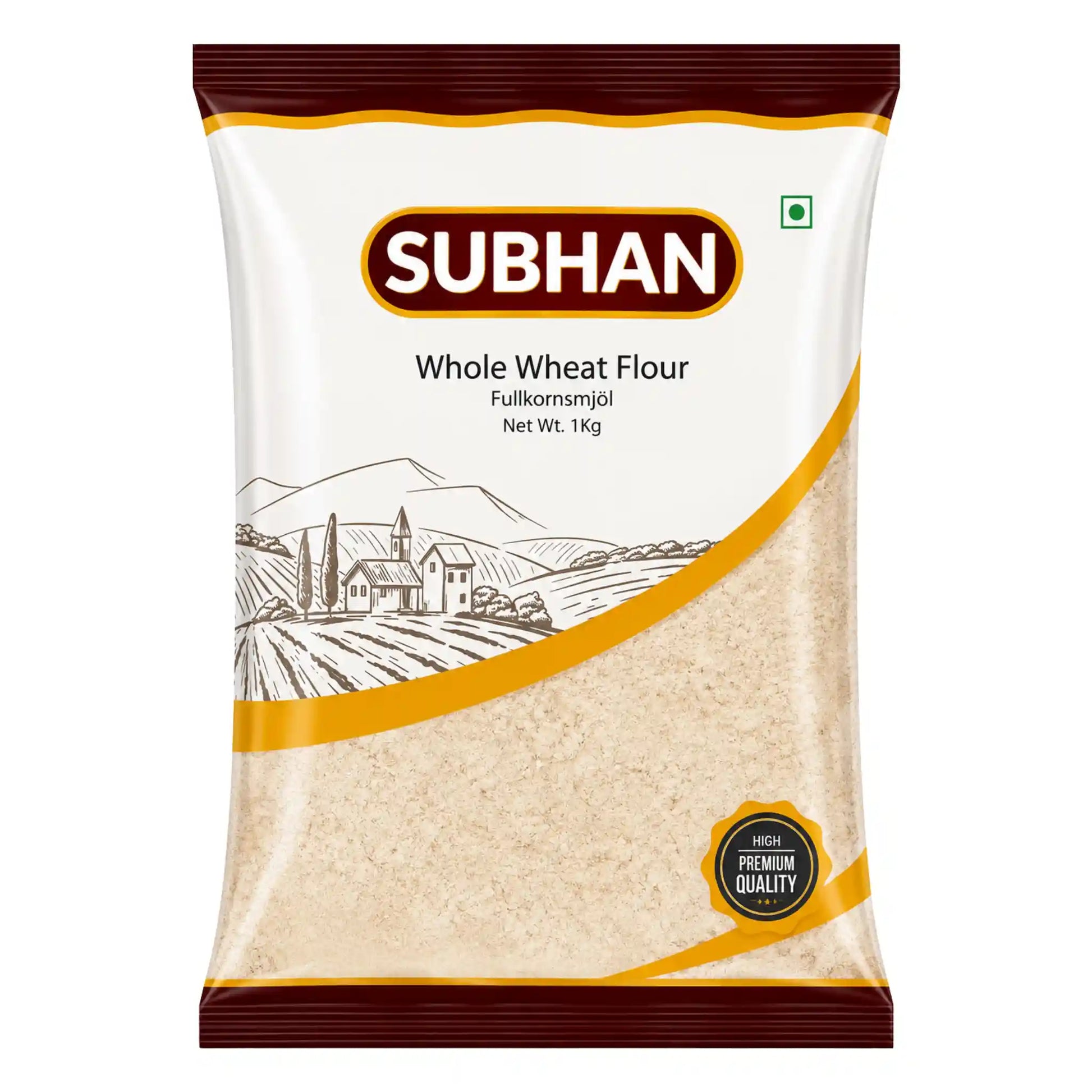 Påse fullkornsvetemjöl 1 kg från Subhan