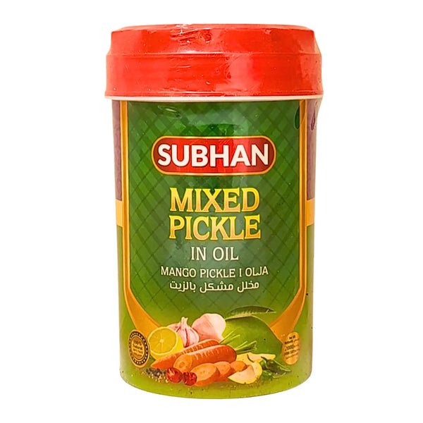 SUBHAN Mixed Pickle In Oil 1kg – Autentisk indisk blandad inläggning med rik smak