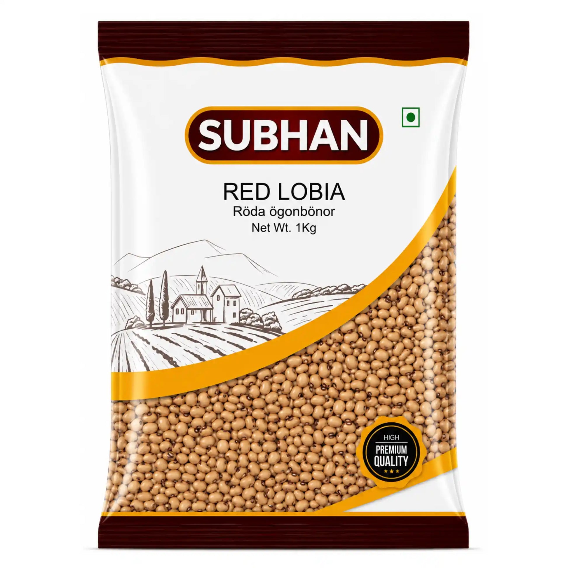 Subhan påse med röda lobiabönor, 1 kg