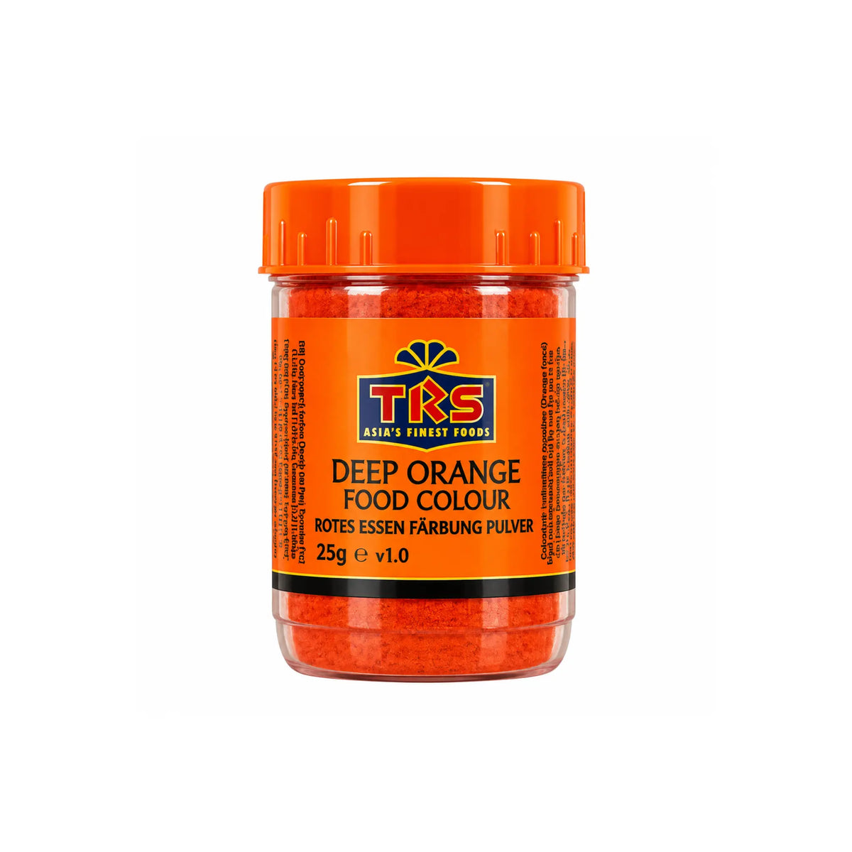 Orange matfärg i glasburk med lock, TRS, 25 g.