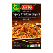 Sun Dip kryddmix för stark kycklingbiryani, förpackning 100 g.