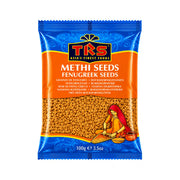 TRS methi-fenegreekfrön i blå förpackning, 100 g