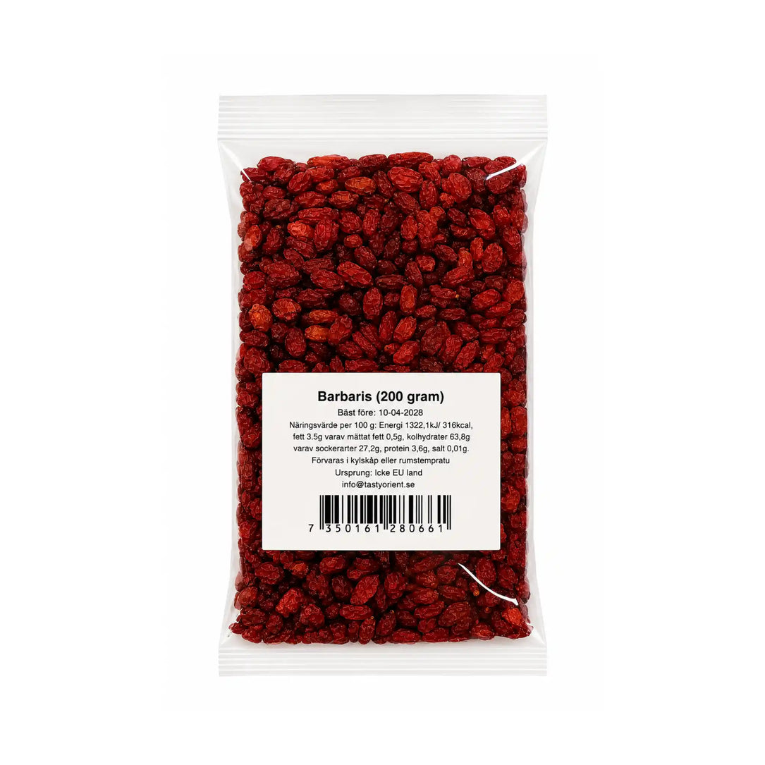 TastyOrient Zereshk 200g – Torkad Berberis av Premiumkvalitet