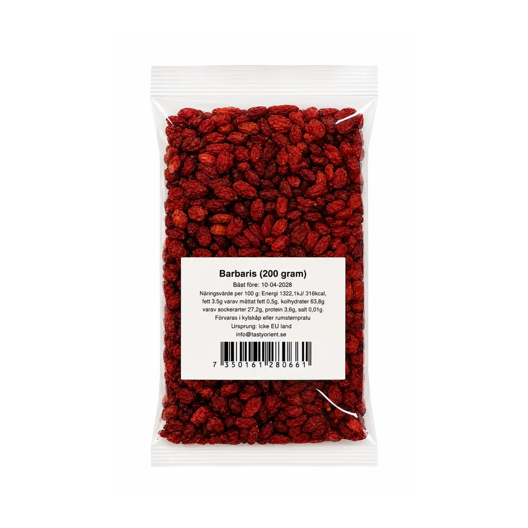 TastyOrient Zereshk 200g – Torkad Berberis av Premiumkvalitet