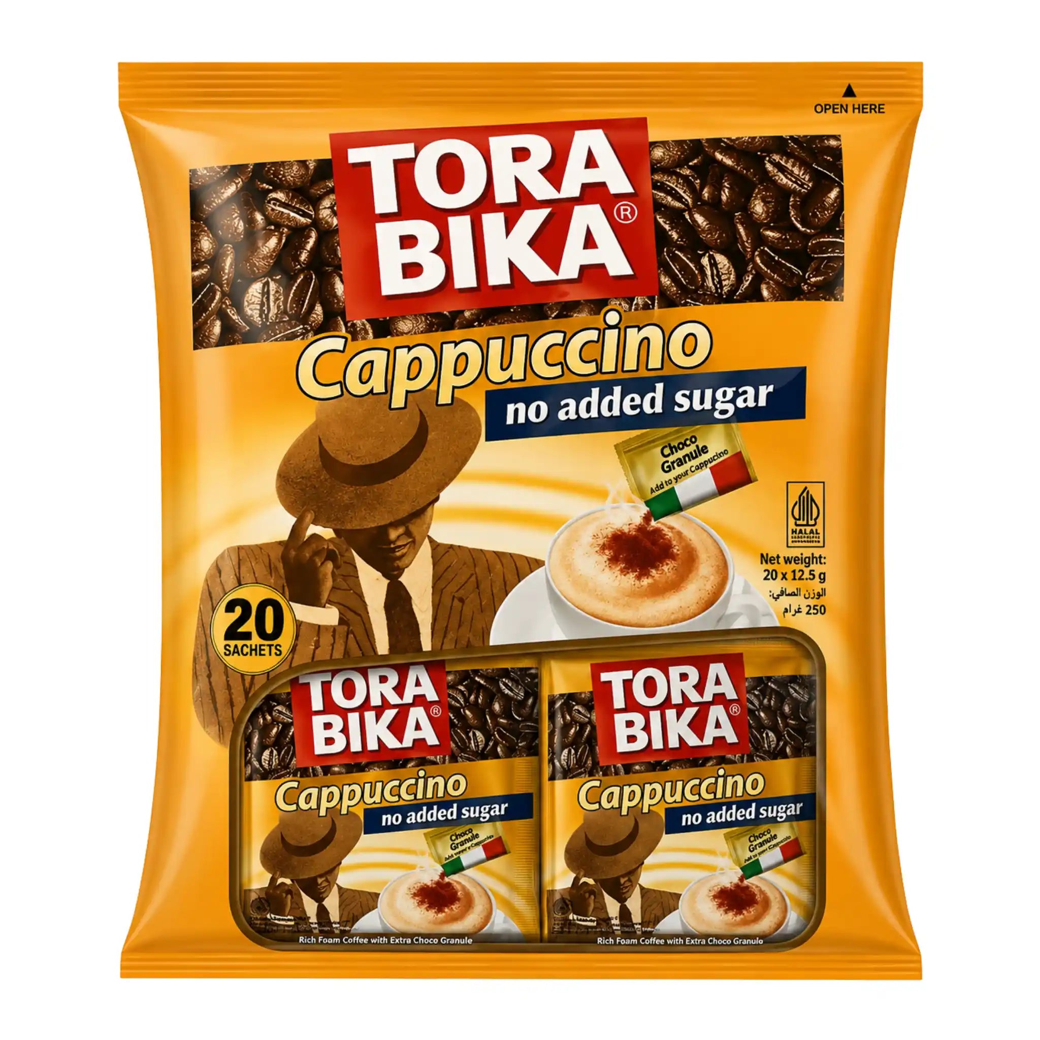 Tora Bika Cappuccino Sugar Free (20-pack)