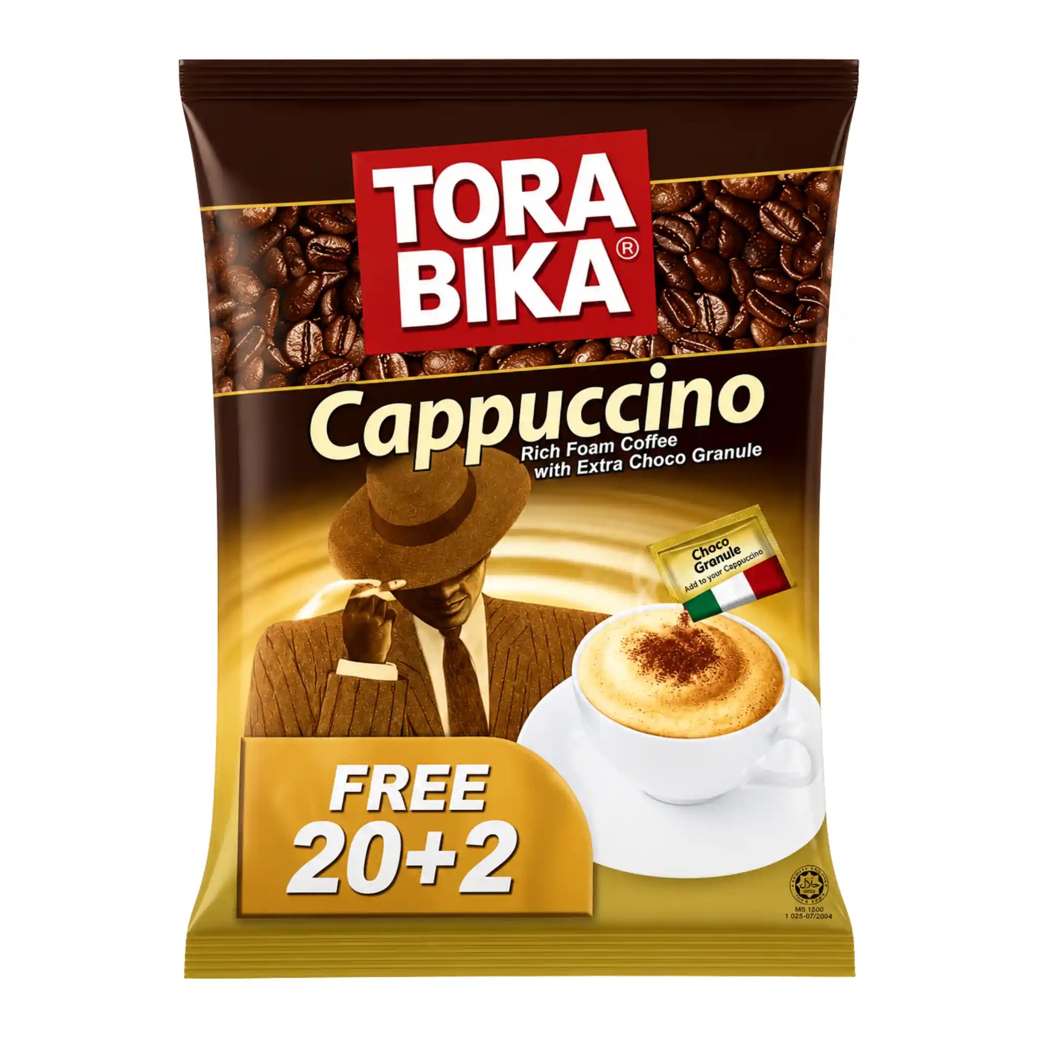 Tora Bika Cappuccino med Chokladströssel (20 + 2 Gratis)