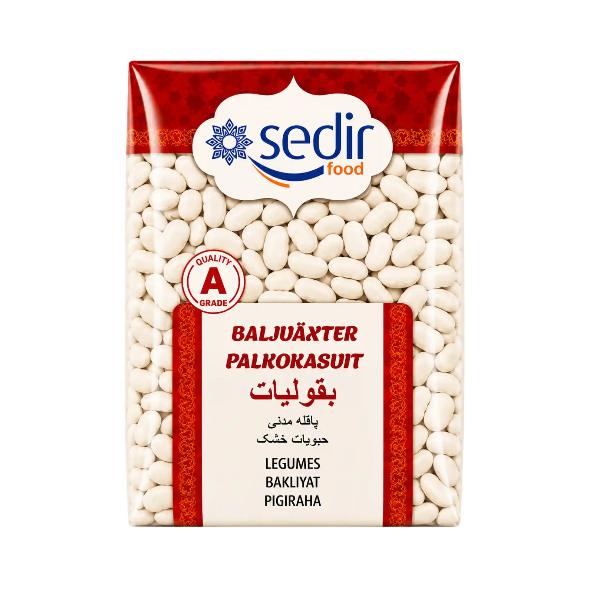 Paket med vita bönor Sedir, baljväxter