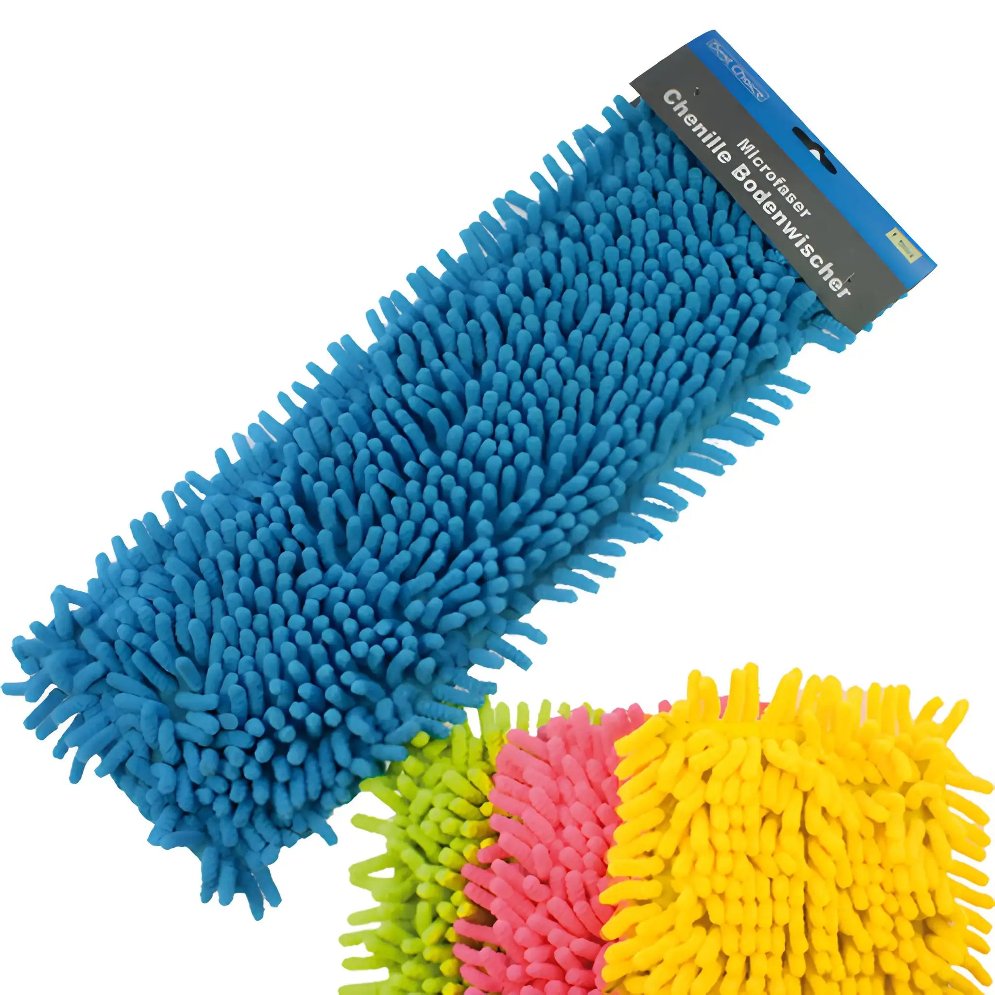 Flerfärgade mikrofiber golvtorkare i chenille, städredskap för effektiv rengöring
